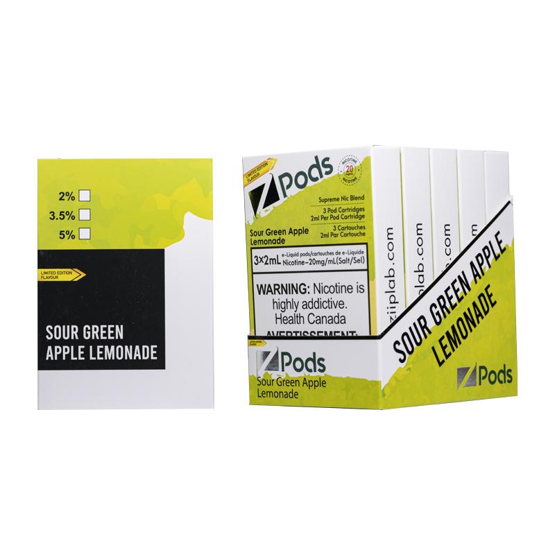 POMME VERTE AIGRE CITRON - Z PODS (MÉLANGE SUPREME NIC)