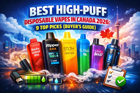 Best High-Puff Disposable Vapes in Canada (2026): 9 Top Picks (Buyer’s Guide)