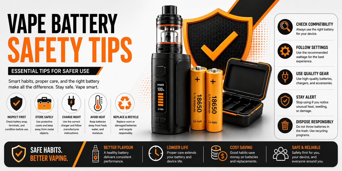 Vape Battery Safety: Essential Tips for Safer Use
