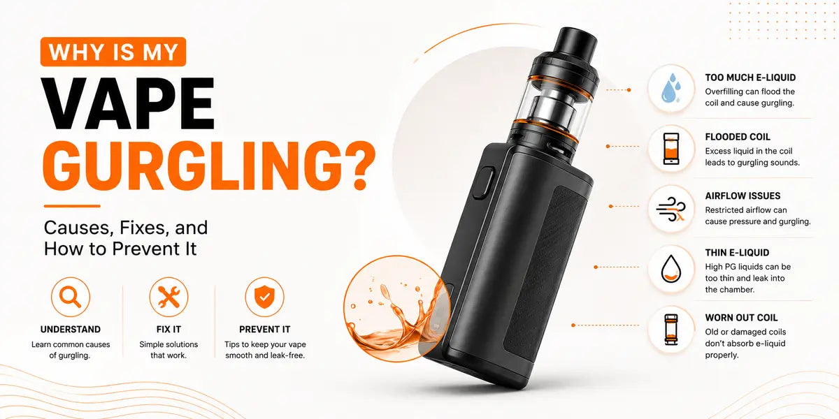 Why Vape is gurgling