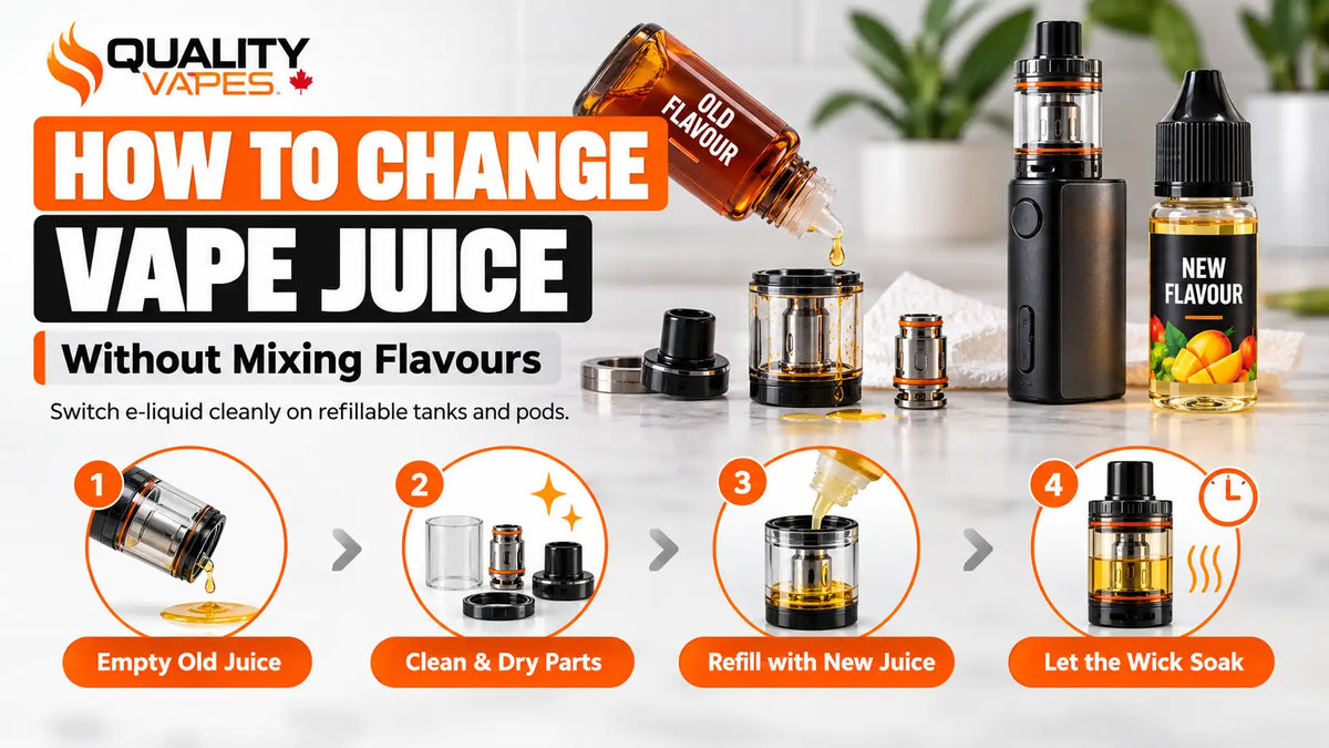 How to change vape juice without mixing flavours