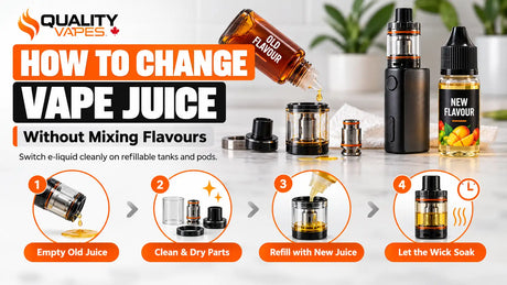 How to change vape juice without mixing flavours