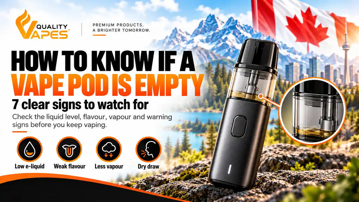 How to know when a vape pod is empty
