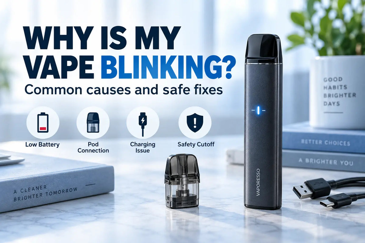 Why is my vape blinking