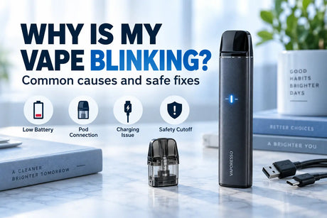 Why is my vape blinking