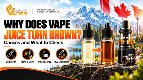 Why does vape juice turn brown? Causes and what to check