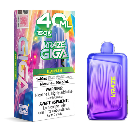 Kraze Giga 150K Disposable Vape 40mL