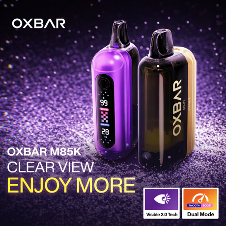 Oxbar M85K Disposable Vape 85,000 puffs - 25mL e-liquid, dual mesh coils, and dual mode screen – Canada