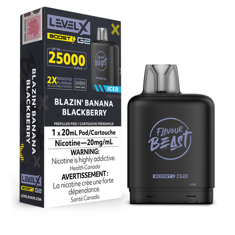 Flavour Beast Level X Boost G2 Pods 25k Puffs