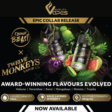 Flavour Beast X Twelve Monkeys E-Liquids