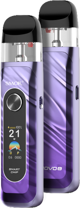 SMOK NOVO 6 Pod Kit CRC – 40W Compact Vape Device with Display - Purple Colour