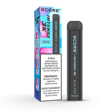 Blue Razz GCORE INTENSE 3K Disposable Vape 3000 Puffs 20mg/mL