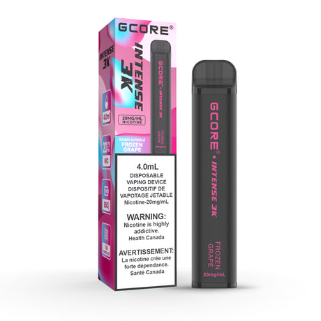 Frozen Grape GCORE INTENSE 3K Disposable Vape 3000 Puffs 20mg/mL