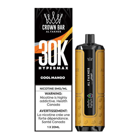 AL FAKHER Crown Bar Hyper Max 30K Disposable Vape – Cool Mango