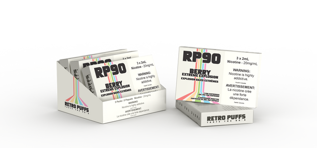 Berry Extreme Explosion Retro Puff RP90 Pods Boosted