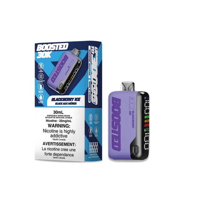 Blackberry Ice Flavour BOOSTED 30K Disposable Vape