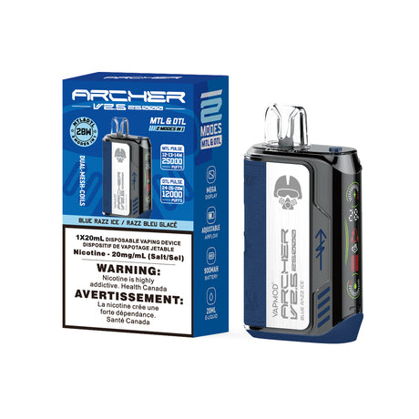 VAPMOD ARCHER VAPE 25K DISPOSABLE V2.5 - BLUE RAZZ ICE