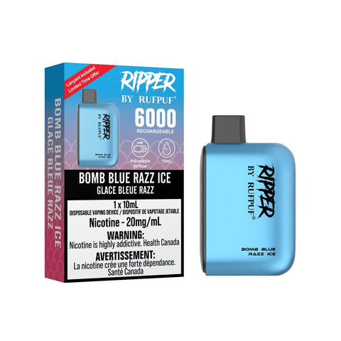 Bomb Blue Razz Ice - Rufpuf Ripper 6000