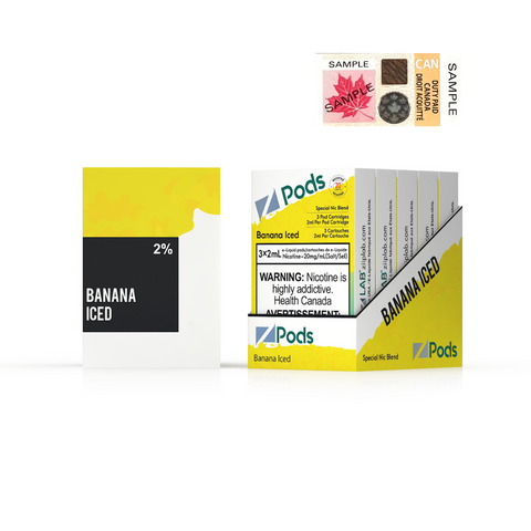BANANA ICED - Z PODS ( SUPREME NIC BLEND)