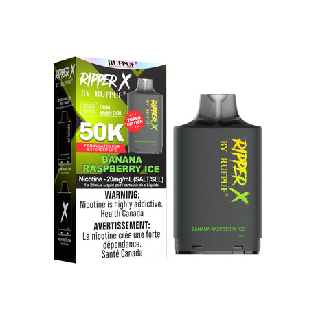 Banana Raspberry Ice - Ripper X Pod 50k Puffs Turbo Edition 20ml