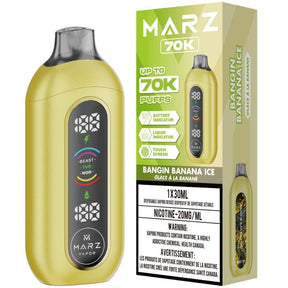 Bangin Banana Ice - Marz 70K Disposable Vape 70,000 Puffs


