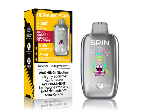 Spin Vape Ultra 40K Disposable Vape - Blood Orange Flavor