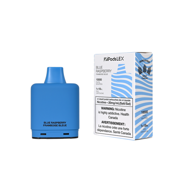 ZPODS LEX 10K Puff Vape Pods - Blue Raspberry