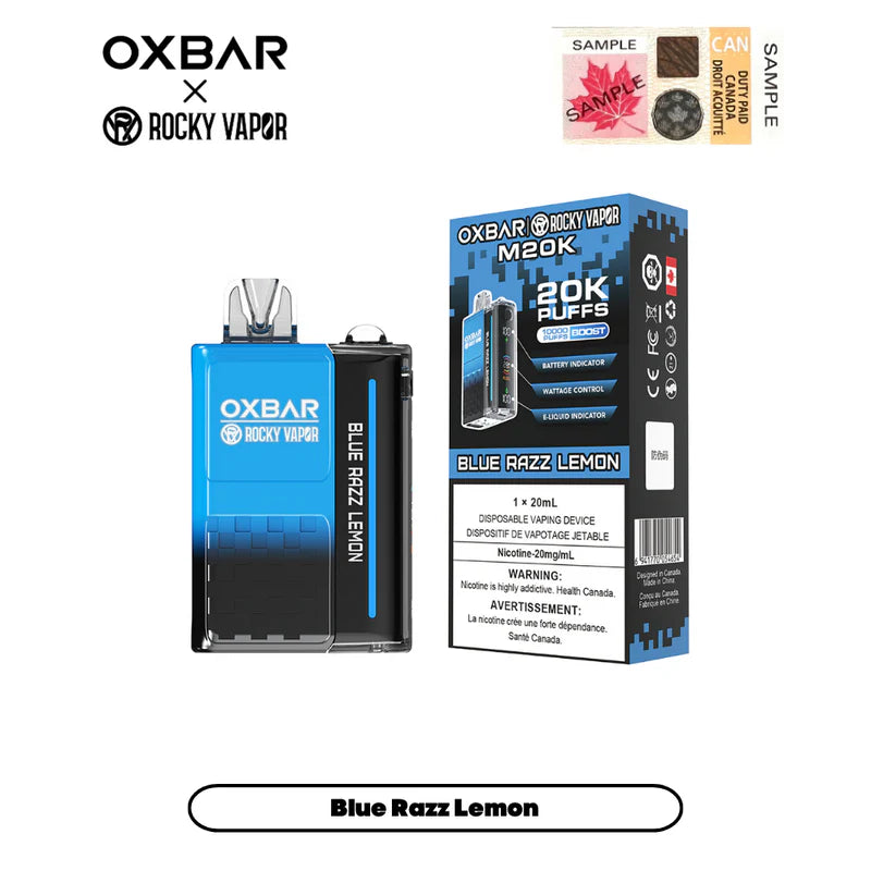 Oxbar Rocky Vapor 20K - Blue Razz Lemon 20000 Puffs