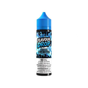 Bomb Blue Razz Flavour Drop 60mL Nic Salt e-liquid with blue raspberry flavour