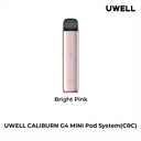 Bright Pink Uwell Caliburn G4 mini pod kit