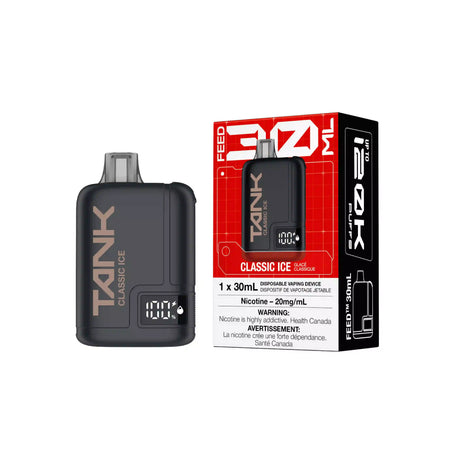 Classic Ice FEED Tank 120K Disposable Vape with clean ice flavour and 120,000 puffs