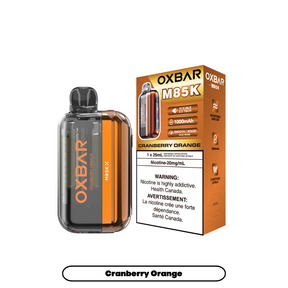 Oxbar M85K Cranberry Orange disposable vape – cranberry and orange flavour – 85,000 puffs