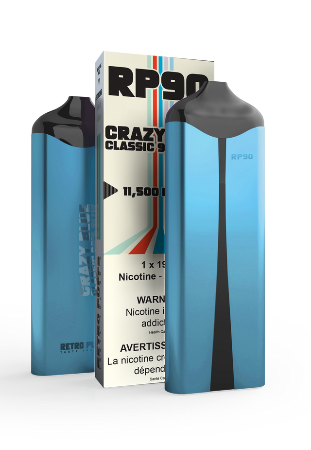 Boosted RP90 Disposable Vape - Crazy Blue, 11,500 Puffs