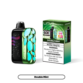 Double Mint - Linvo Rave 60K Pro Disposable Vape - 20mg/mL nicotine - 20mL e-liquid - 60000 Puffs