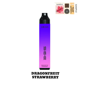 Dragon Fruit Strawberry Ice Icon Bar Hybrid Disposable Vape, 2000 puffs, synthetic 50 nicotine blend, tropical and icy flavor.