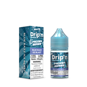 Drip'n by Envi Frozen Series - Blue Razz Ice Nic Salt E-Liquid 30mL