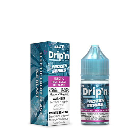 Drip'n by Envi Frozen Series - Electric Fruit Blast Ice Nic Salt E-Liquid 30mL