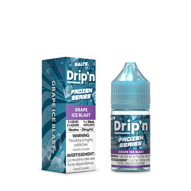 Drip'n by Envi Frozen Series - Grape Ice Nic Salt E-Liquid 30mL