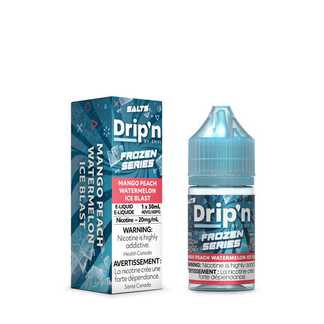 Drip'n by Envi Frozen Series - Mango Peach Watermelon Ice Nic Salt E-Liquid 30mL