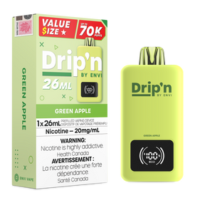 Green Apple – Dripn By Envi 70k Disposable Vape 26ml 70000 Puffs