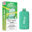 Drip’n Daily 30mL Disposable Just Green Apple disposable vape with 100,000 puffs and Eco Boost modes in Canada