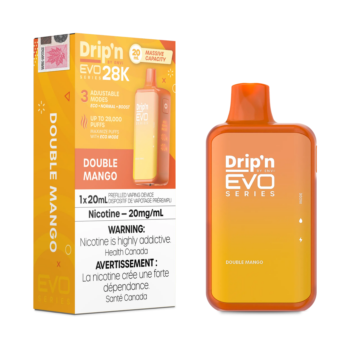 Drip'n by Envi EVO Series 28K Disposable - Double Mango