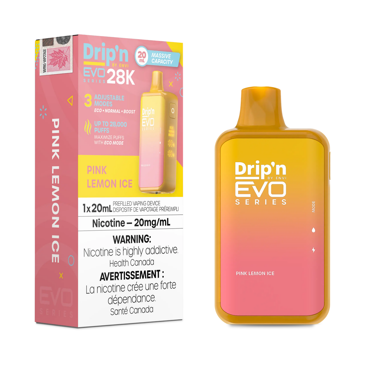 Drip'n by Envi EVO Series 28K Disposable - Pink Lemon Ice