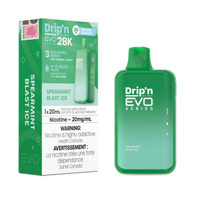 Spearmint Blast Ice Drip'n EVO Series 28K Disposable Vape