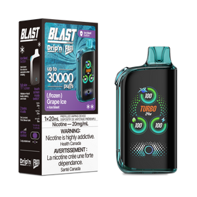 Drip'n By Envi FASTA Blast Series 30K Disposable Vapes - Grape Ice Flavor