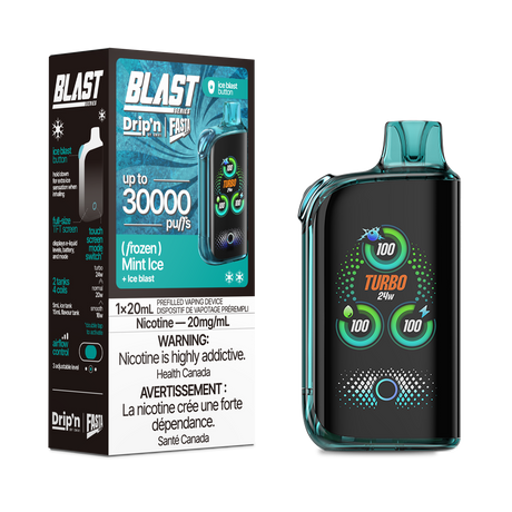 Drip'n By Envi FASTA Blast Series 30K Disposable Vapes - Mint Ice Flavor