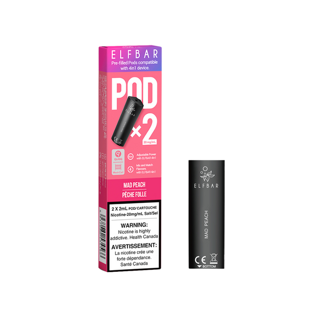 ELF BAR Pods Canada 4 in 1 mad peach