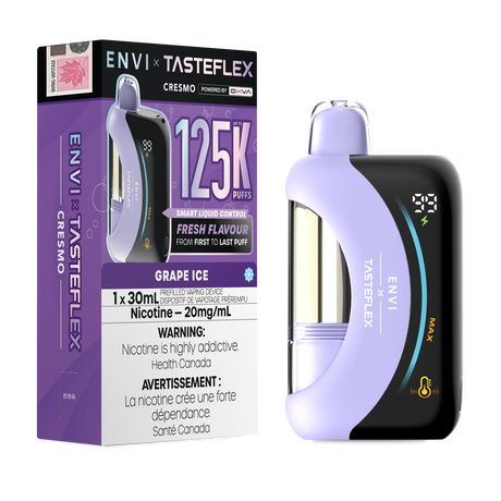 Grape Ice ENVI x TasteFlex Cresmo 125K 30mL disposable vape