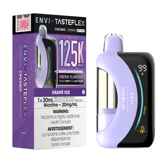Grape Ice ENVI x TasteFlex Cresmo 125K 30mL disposable vape