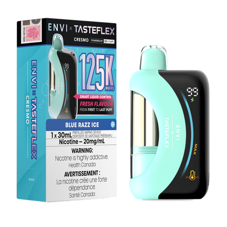 Blue Razz Ice ENVI x TasteFlex Cresmo 125K 30mL disposable